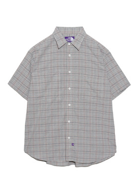 TNF Plaid Dobby Field S/S Shirt 24SS 北面紫标格纹短袖衬衫
