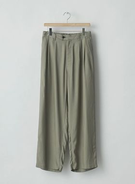 ssstein Twill Wide Easy Trousers 25SS 铜氨丝垂感宽松休闲裤