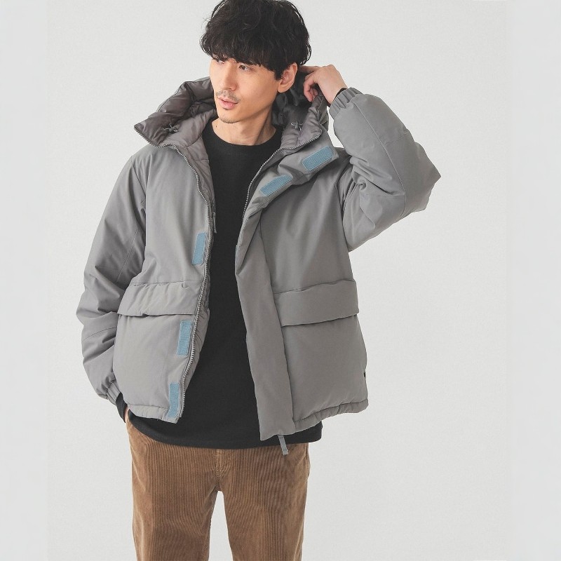 限时折扣 BEAMS DERMIZAX REVERSIBLE DOWN JCAKET双面连帽羽绒服