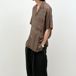 Vintage 复古图案印花人造丝开领衬衫 Printed 26SS Shirt YOKE
