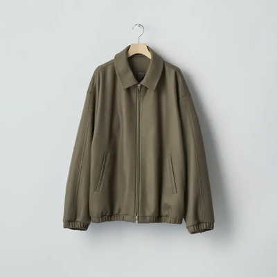 ssstein羊毛麦尔登呢拉链夹克