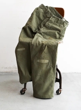 orslow Vintage Fit Fatigue Pants 25SS Fort限定做旧补丁工装裤