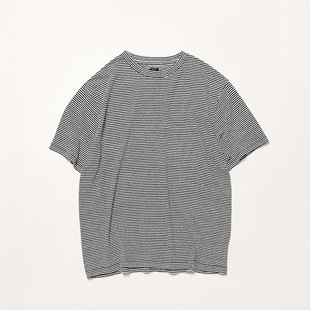 BATONER Normandy Linen T-Shirt 25SS 亚麻水洗针织条纹短袖T恤