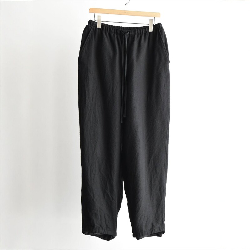 COMOLI羊绒真丝锥形宽松休闲裤