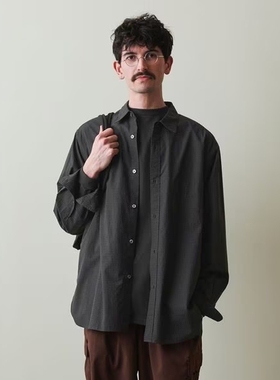 Steven Alan 60 CMPCT CHK REG-AL 25SS A字剪裁宽松格纹长袖衬衫