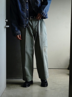A.PRESSE Vintage Hemmed Bottoms 25AW 复古做旧军事风工装长裤