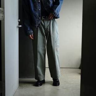 Bottoms Hemmed 25AW 复古做旧军事风工装 A.PRESSE 长裤 Vintage