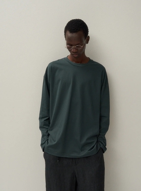 ATON SUVIN60/2 OVERSIZED L/S T-SHIRT 25SS 印度苏文棉长袖T恤