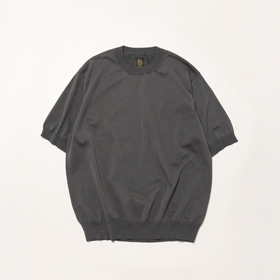 BATONER高级棉加捻针织短袖T恤