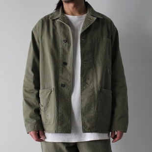 BOWWOW USN N-3 TWILL JK 25SS 复古做旧军事风破坏油漆工装夹克