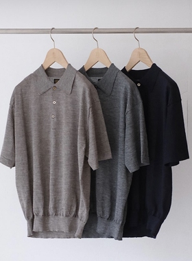 BATONER CHOMA POLO SHORT SLEEVE 26SS 苎麻宽松短袖针织衬衫