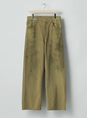 ssstein Oxford Vintage Wide Pants 26SS做旧硫化染宽松直筒长裤