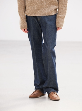 AURALEE HARD TWIST DENIM 5P PANTS 26AW 绳染强捻纱五袋牛仔裤