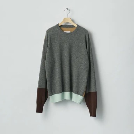 ssstein Extra Wool Knit Color Block LS26SS澳美羊毛撞色针织衫