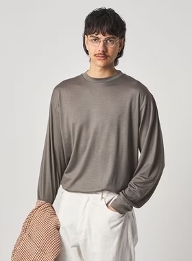 Steven Alan Merino wool crew neck Tee 26SS 美利奴羊毛长袖T恤