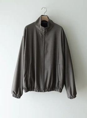 ssstein Shirred Light Zip Jacket26SS羊毛斜纹轻量拉链立领夹克