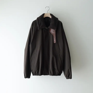 ssstein Mouton Collar Padded Jacket 26SS 皮草领宽松棉服夹克