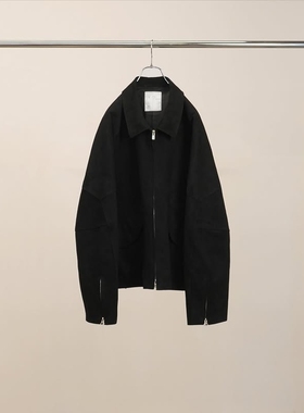 ANCELLM GEEP LEATHER JACKET 26SS 羊皮宽松拉链夹克