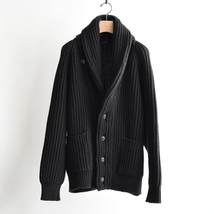 Collar Shawl Knit Jacket 青果领针织夹克 COMOLI 25AW Cashmere