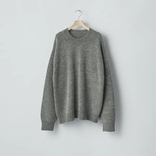 Knit Tweed Cashmere Neck 25AW羊绒花呢圆领针织衫 Crew ssstein