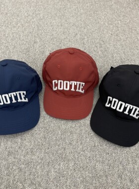 现货 COOTIE 60/40 Cloth 6 Panel Cap 23AW 刺绣LOGO六片棒球帽