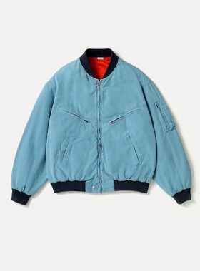 APRESSE Test piloy model jacket 26SS 丝棉棒球领拉链口袋夹克