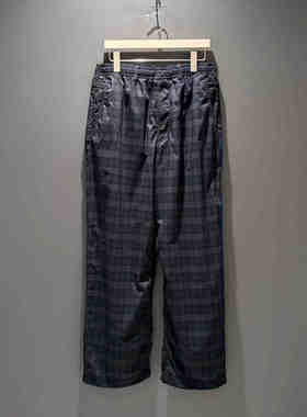 BEAMS JAPAN DotAir R MESH CHECK PANTS 25SS 日产红绳格纹长裤