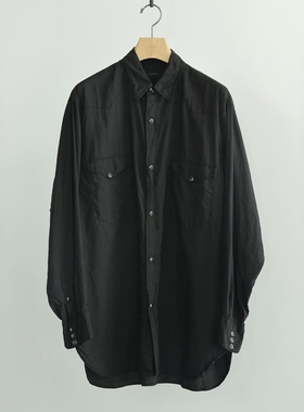 COMOLI Silk garment Western shirt 26SS 真丝成衣染色西部衬衫