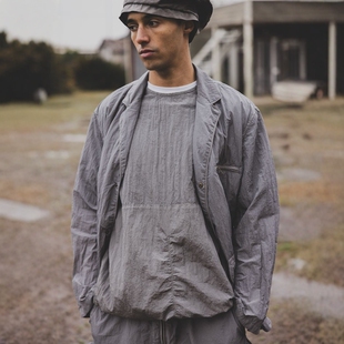 dip × BEAMS PLUS Nylon Lapel 25SS联名金属尼龙军事风西装夹克