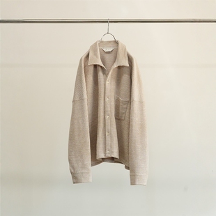 ANCELLM CUT STRIPE SHIRT 25SS 立体剪裁竖条纹宽松口袋长袖衬衫