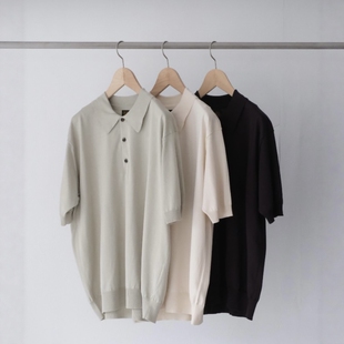 BATONER SEAISLAND COTTON POLO S/S 26SS 海岛棉短袖针织衬衫