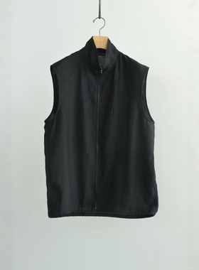 COMOLI Canapa Vest 26SS 植物纤维汉麻拉链马甲
