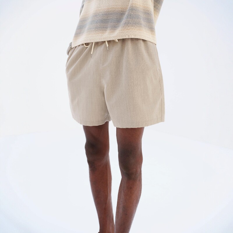 AURALEE WOOL MAX CANVAS SHORTS 26SS 120羊毛帆布宽松沙滩短裤