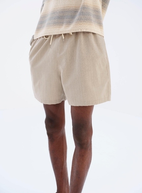 AURALEE WOOL MAX CANVAS SHORTS 26SS 120羊毛帆布宽松沙滩短裤
