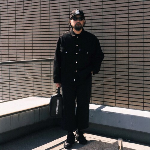 COOTIE复古做旧针刺工装夹克