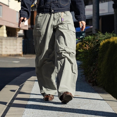 TNF北面紫标防撕布六袋工装长裤