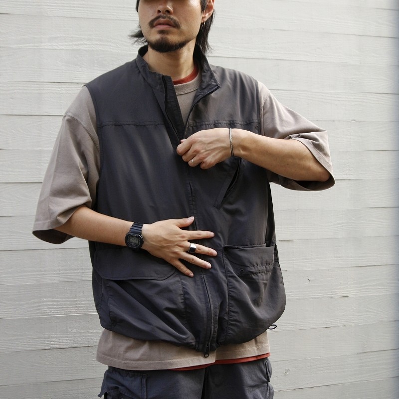 TNF北面紫标尼龙户外口袋马甲