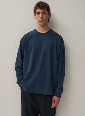 ATON AGING FRESCA PLATE LOOSE T-SHIRT 25AW 长绒棉染色长袖T恤