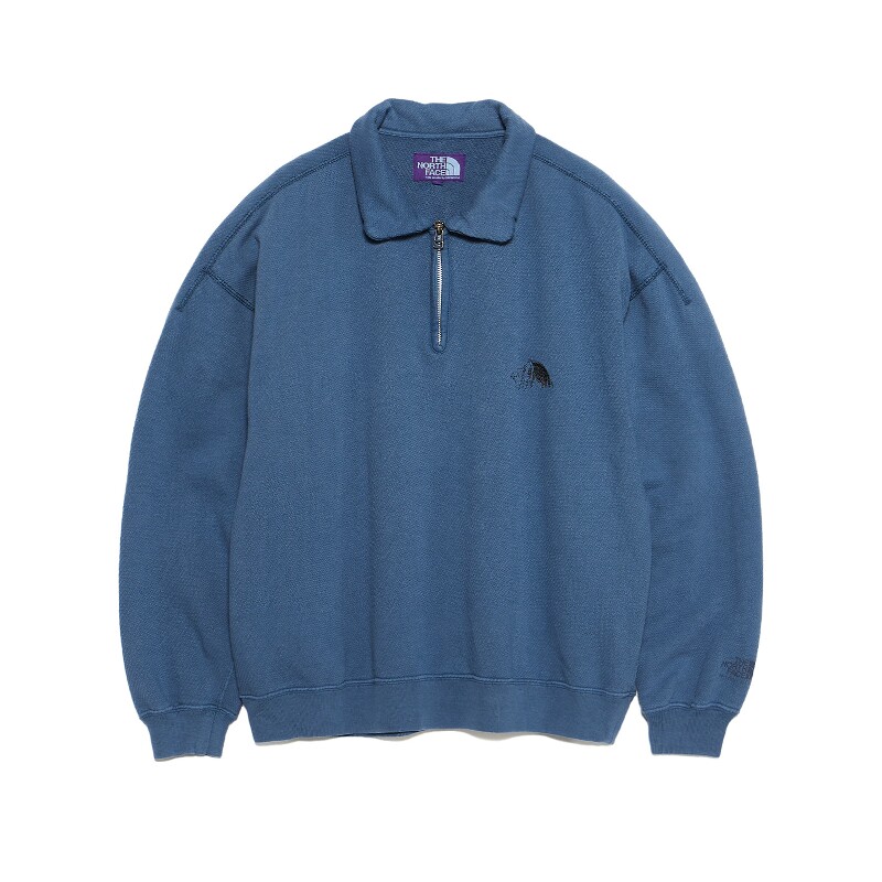 TNF Garment Dyed Field Half Zip 26SS 北面紫标染色半拉链卫衣