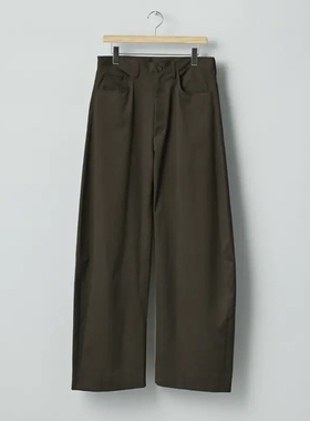 ssstein Cotton Satin Round Pants 26SS 高密纯棉水洗宽松休闲裤