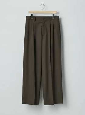 ssstein Long Wide Trousers 2/60 WOOL 26SS 羊毛华达呢宽松西裤