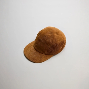 NICENESS Mesh Panel Leather Cap 26SS 复古麂皮网眼拼接棒球帽