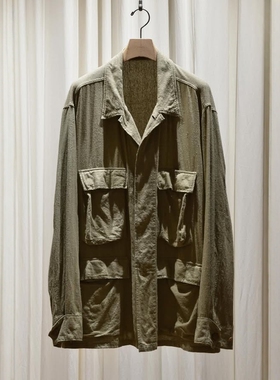 COMOLI Raw Silk B.D.U Jacket 25SS 丝绸四袋军事风工装夹克