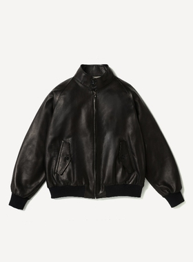 A.PRESSE Leather Harrington Jacket 26SS 宽松羊皮哈灵顿夹克