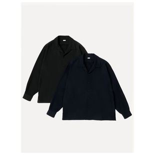 A.PRESSE Pique Loop Collar Shirt 26SS 棉丝珠地布复古开襟衬衫