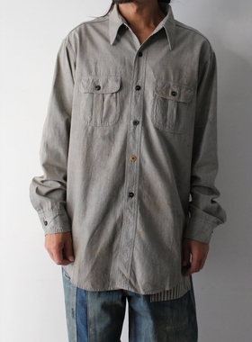 BOWWOW REPAIRED WORN CHAMBRAY SHIRT 25AW 做旧青年布长袖衬衫
