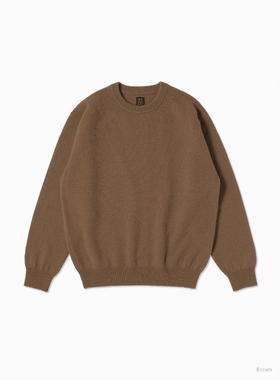 BATONER BLUEFACE CREW NECK 25AW 英产羊毛轻量蓬松圆领针织衫