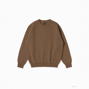 BATONER BLUEFACE CREW NECK 25AW 英产羊毛轻量蓬松圆领针织衫