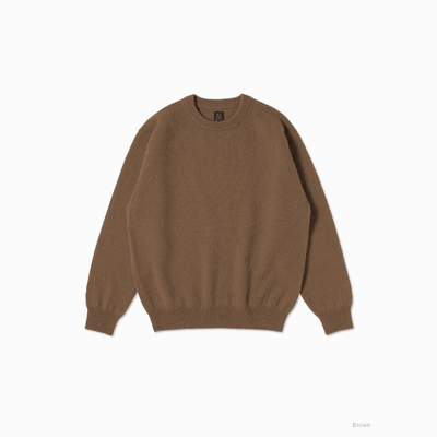 BATONER英产羊毛轻量圆领针织衫