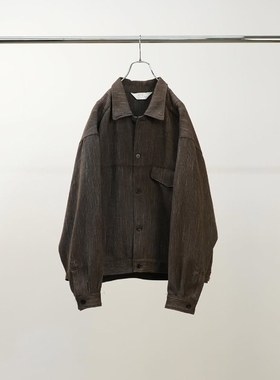 ANCELLM WOOL WORK SHIRT BLOUSON 25AW 羊毛人造丝混纺衬衫夹克